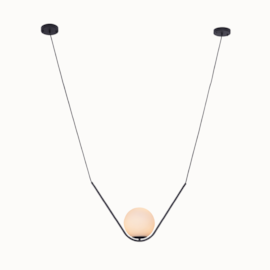 PENDENTE GEFY 38X50X20CM METAL E VIDRO PRETO E BRANCO | NORDECOR 2306 PENDENTE GEFY 38X50X20CM METAL E VIDRO PRETO E BRANCO | NORDECOR 2306