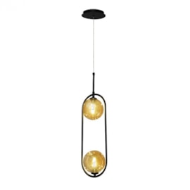 PENDENTE GEMINI 60X15X12CM ALUMÍNIO E VIDRO | SPOTLINE 802/2 PENDENTE GEMINI 60X15X12CM ALUMÍNIO E VIDRO | SPOTLINE 802/2