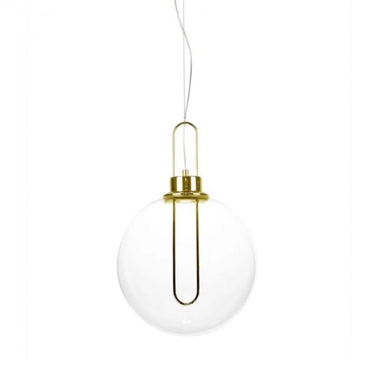 PENDENTE GHIANDA DOURADO E TRANSPARENTE 30X30X46.5CM 1X3W 3000K | BELLA ILUMINAÇÃO AC007G PENDENTE GHIANDA DOURADO E TRANSPARENTE 30X30X46.5CM 1X3W 3000K | BELLA ILUMINAÇÃO AC007G