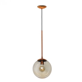 PENDENTE GLASS REDONDO Ø25X65CM ALUMÍNIO E VIDRO | SPOTLINE 782/25 PENDENTE GLASS REDONDO Ø25X65CM ALUMÍNIO E VIDRO | SPOTLINE 782/25