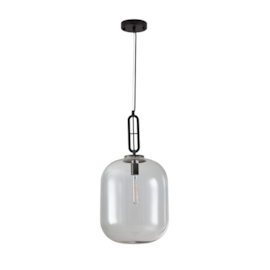 PENDENTE GLIVE Ø24,5X30CM METAL E VIDRO TRANSPARENTE | NORDECOR 2427 PENDENTE GLIVE Ø24,5X30CM METAL E VIDRO TRANSPARENTE | NORDECOR 2427