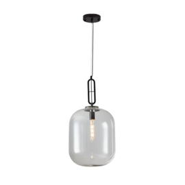 PENDENTE GLIVE Ø24,5X30CM METAL E VIDRO TRANSPARENTE | NORDECOR 2427 PENDENTE GLIVE Ø24,5X30CM METAL E VIDRO TRANSPARENTE | NORDECOR 2427