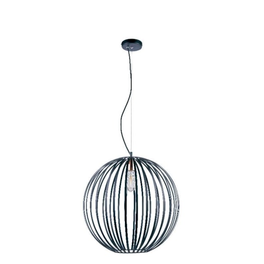 PENDENTE GLOBE 50X52CM METAL PRETO COM DETALHE EM COBRE | STUDIOLUCE WHITE PD1140