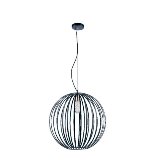 PENDENTE GLOBE 50X52CM METAL PRETO COM DETALHE EM COBRE | STUDIOLUCE WHITE PD1140 PENDENTE GLOBE 50X52CM METAL PRETO COM DETALHE EM COBRE | STUDIOLUCE WHITE PD1140