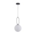 PENDENTE GLOBE ELI Ø20X40CM METAL E VIDRO PRETO | NORDECOR 2312