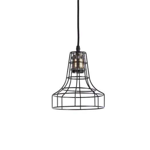 PENDENTE GRADEADO Ø17,5X21CM METAL PRETO E OURO VELHO | NORDECOR 2094 PENDENTE GRADEADO Ø17,5X21CM METAL PRETO E OURO VELHO | NORDECOR 2094