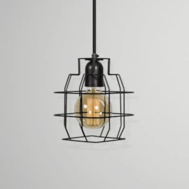 PENDENTE GRANADA ARAMADO 15X15CM PINTURA AÇO/ALUMÍNIO | GOLDEN-ART T214PI PENDENTE GRANADA ARAMADO 15X15CM PINTURA AÇO/ALUMÍNIO | GOLDEN-ART T214PI