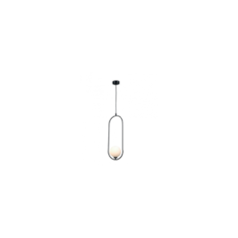 PENDENTE GUDE METAL E VIDRO PRETO E BRANCO 1XG9 | BELLA ILUMINAÇÃO SQ014B PENDENTE GUDE METAL E VIDRO PRETO E BRANCO 1XG9 | BELLA ILUMINAÇÃO SQ014B