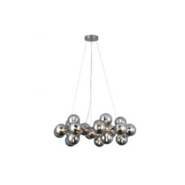 PENDENTE HALO RETANGULAR METAL E VIDRO NÍQUEL E CROMADO 25XG9 | BELLA ILUMINAÇÃO JO005NK PENDENTE HALO RETANGULAR METAL E VIDRO NÍQUEL E CROMADO 25XG9 | BELLA ILUMINAÇÃO JO005NK