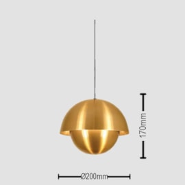 PENDENTE HELMET Ø200MM 1L | TKS 1737 PENDENTE HELMET Ø200MM 1L | TKS 1737