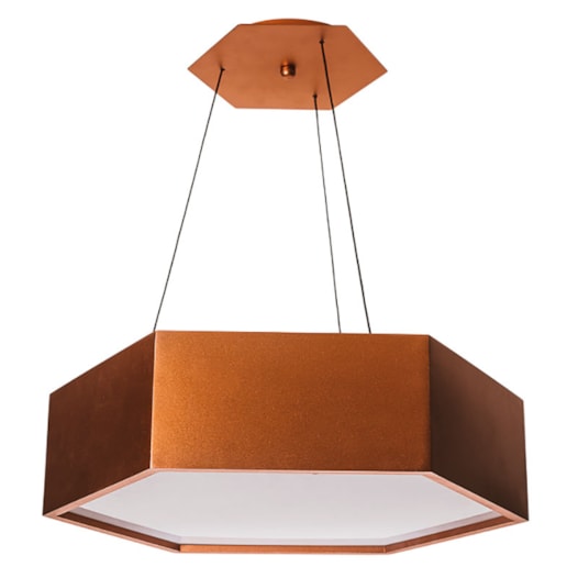 PENDENTE HEXA 4L E27 Ø450X120X1000MM | USINA 16421/45 PENDENTE HEXA 4L E27 Ø450X120X1000MM | USINA 16421/45