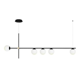 PENDENTE HILLS RETANGULAR 50X150X12CM ALUMÍNIO E VIDRO | SPOTLINE 806/5 PENDENTE HILLS RETANGULAR 50X150X12CM ALUMÍNIO E VIDRO | SPOTLINE 806/5