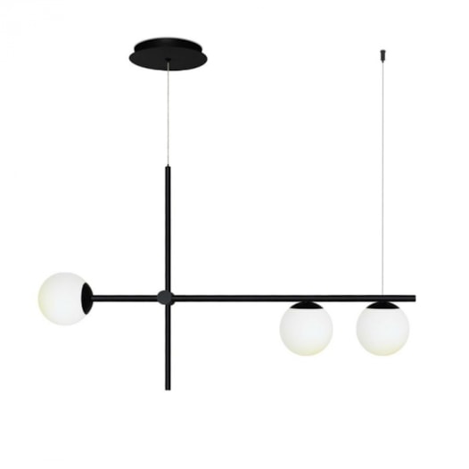 PENDENTE HILLS RETANGULAR 50X90X12CM ALUMÍNIO E VIDRO | SPOTLINE 806/3 PENDENTE HILLS RETANGULAR 50X90X12CM ALUMÍNIO E VIDRO | SPOTLINE 806/3