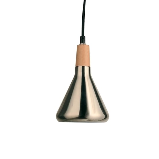 PENDENTE HORN Ø12,5X19CM METAL AÇO ESCOVADO E MADEIRA | STUDIOLUCE WHITE QPD1063-AE PENDENTE HORN Ø12,5X19CM METAL AÇO ESCOVADO E MADEIRA | STUDIOLUCE WHITE QPD1063-AE