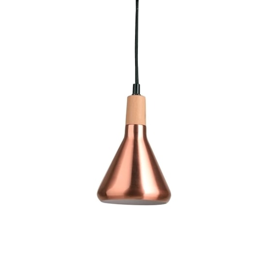 PENDENTE HORN Ø12,5X19CM METAL COBRE E MADEIRA | STUDIOLUCE WHITE QPD1063-CO PENDENTE HORN Ø12,5X19CM METAL COBRE E MADEIRA | STUDIOLUCE WHITE QPD1063-CO