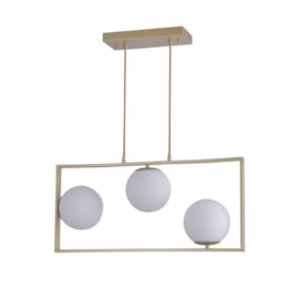 PENDENTE IBBA 29,5X65X15CM METAL E VIDRO DOURADO | NORDECOR 2300 PENDENTE IBBA 29,5X65X15CM METAL E VIDRO DOURADO | NORDECOR 2300