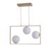 PENDENTE IBBA 35X60X15CM METAL E VIDRO DOURADO | NORDECOR 2298 PENDENTE IBBA 35X60X15CM METAL E VIDRO DOURADO | NORDECOR 2298