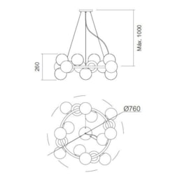 PENDENTE ÍCARO Ø120MM | USINA 16585/16 PENDENTE ÍCARO Ø120MM | USINA 16585/16