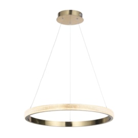 PENDENTE INTENSE 1 ARO Ø600X1500 LED 32W 3000K 2076 LM BIVOLT DOURADO POLIDO | USINA IMPORTS UI20000/60DR-P PENDENTE INTENSE 1 ARO Ø600X1500 LED 32W 3000K 2076 LM BIVOLT DOURADO POLIDO | USINA IMPORTS UI20000/60DR-P