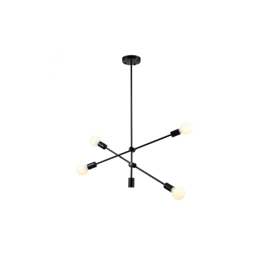 PENDENTE IPANEMA HASTES Ø68X139CM METAL PRETO | BELLA ILUMINAÇÃO RM003B PENDENTE IPANEMA HASTES Ø68X139CM METAL PRETO | BELLA ILUMINAÇÃO RM003B