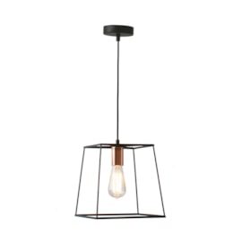 PENDENTE IVORY ARAMADO Ø20X20CM METAL PRETO E METAL COBRE | STUDIOLUCE WHITE PD642 PENDENTE IVORY ARAMADO Ø20X20CM METAL PRETO E METAL COBRE | STUDIOLUCE WHITE PD642