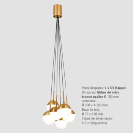 PENDENTE JABUTICABA BUBBLES Ø300MM 6L | TKS 1706 PENDENTE JABUTICABA BUBBLES Ø300MM 6L | TKS 1706