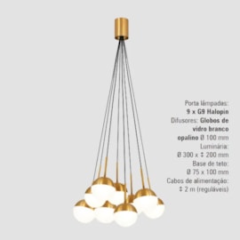 PENDENTE JABUTICABA BUBBLES Ø300MM 9L | TKS 1707 PENDENTE JABUTICABA BUBBLES Ø300MM 9L | TKS 1707