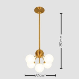 PENDENTE JABUTICABA GREGÓRIO Ø350MM 5L | TKS 1758 PENDENTE JABUTICABA GREGÓRIO Ø350MM 5L | TKS 1758