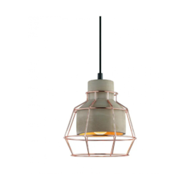 PENDENTE JUBILE 1XE27 Ø18X19,5CM CONCRETO CINZA E ARAMADO COBRE | STUDIOLUCE WHITE PD1127 PENDENTE JUBILE 1XE27 Ø18X19,5CM CONCRETO CINZA E ARAMADO COBRE | STUDIOLUCE WHITE PD1127