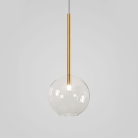 PENDENTE KAEL G Ø25X65CM METAL E VIDRO | TKS 1979-G