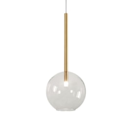 PENDENTE KAEL G Ø25X65CM METAL E VIDRO | TKS 1979-G