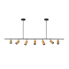 PENDENTE KALLA 16X155X12CM METAL PRETO E DOURADO | NORDECOR 2435 PENDENTE KALLA 16X155X12CM METAL PRETO E DOURADO | NORDECOR 2435