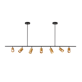 PENDENTE KALLA 16X155X12CM METAL PRETO E DOURADO | NORDECOR 2435