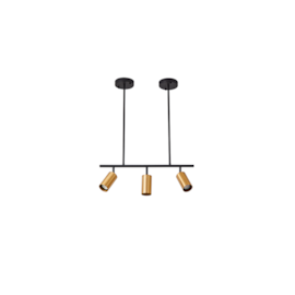 PENDENTE KALLA 16X55X12CM METAL PRETO E DOURADO | NORDECOR 2437 PENDENTE KALLA 16X55X12CM METAL PRETO E DOURADO | NORDECOR 2437