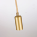 PENDENTE KARY Ø9,5X25CM CRISTAL E ALUMÍNIO OURO FOSCO | NORDECOR 2588