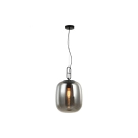 PENDENTE KHAO Ø25X45CM METAL E VIDRO PRETO E FUMÊ | BELLA ILUMINAÇÃO OP060S PENDENTE KHAO Ø25X45CM METAL E VIDRO PRETO E FUMÊ | BELLA ILUMINAÇÃO OP060S