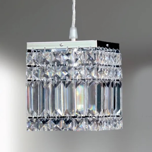 PENDENTE LAILA 13X13CM CRITAIS  LATÃO | GOLDEN-ART T921LT PENDENTE LAILA 13X13CM CRITAIS  LATÃO | GOLDEN-ART T921LT