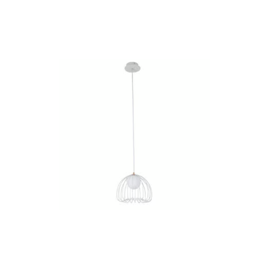 PENDENTE LAMP 1XG9 BIVOLT 50X41CM METAL BRANCO | BELLA ILUMINAÇÃO ML005W