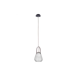 PENDENTE LAMP ARAMADO Ø18X22CM METAL, VIDRO E COURO DOURADO, PRETO E FOSCO | BELLA ILUMINAÇÃO ML002B PENDENTE LAMP ARAMADO Ø18X22CM METAL, VIDRO E COURO DOURADO, PRETO E FOSCO | BELLA ILUMINAÇÃO ML002B