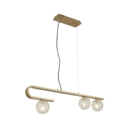 PENDENTE LATICIUS 3L G9 15W 860X230X240MM DOURADO | STUDIOLUCE BLACK PD1407 PENDENTE LATICIUS 3L G9 15W 860X230X240MM DOURADO | STUDIOLUCE BLACK PD1407