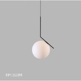PENDENTE LATTEA 1X E27 37X120CM METAL PRETO FOSCO/VIDRO | FLAVO FP1360PF PENDENTE LATTEA 1X E27 37X120CM METAL PRETO FOSCO/VIDRO | FLAVO FP1360PF