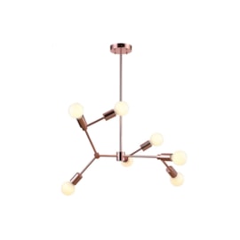 PENDENTE LEBLON 123X75CM METAL ROSE GOLD | BELLA ILUMINAÇÃO RM002R PENDENTE LEBLON 123X75CM METAL ROSE GOLD | BELLA ILUMINAÇÃO RM002R