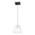 PENDENTE LED 1XG9 21X12X21CM METAL E VIDRO | OLD ARTISAN PD-5286/A