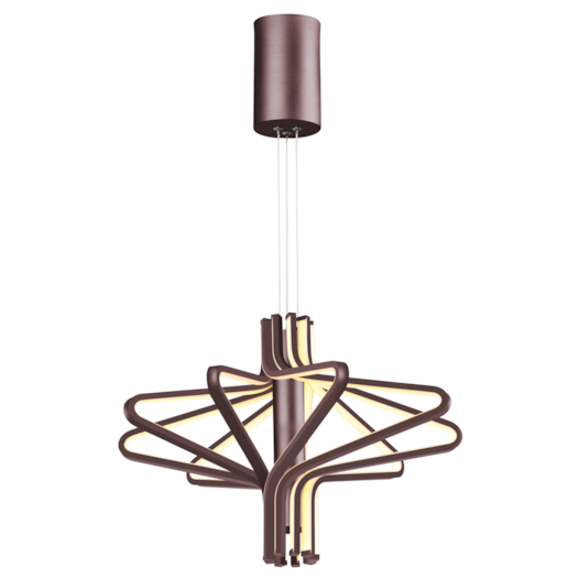 PENDENTE LED 3000K 102W BIVOLT Ø61CM ALUMÍNIO E ACRÍLICO MARROM | SINDORA ILUMINAÇÃO DCD01172 PENDENTE LED 3000K 102W BIVOLT Ø61CM ALUMÍNIO E ACRÍLICO MARROM | SINDORA ILUMINAÇÃO DCD01172