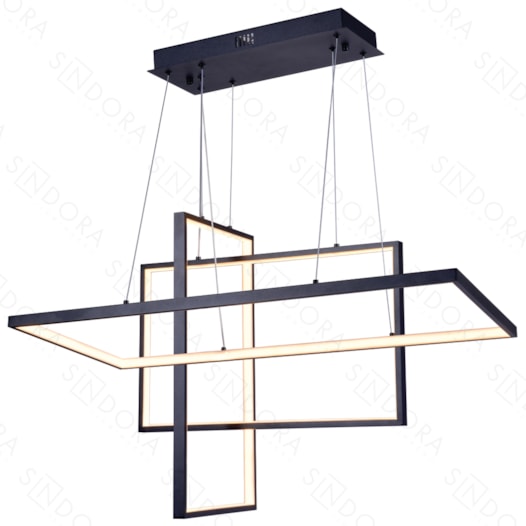 PENDENTE LED 3000K 113W BIVOLT 50X80X40CM METAL PRETO | SINDORA ILUMINAÇÃO DCD03032 PENDENTE LED 3000K 113W BIVOLT 50X80X40CM METAL PRETO | SINDORA ILUMINAÇÃO DCD03032