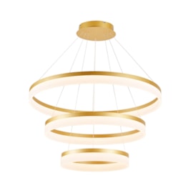 PENDENTE LED 3000K 113W BIVOLT Ø80CM METAL E ACRÍLICO DOURADO | SINDORA ILUMINAÇÃO DCD03005 PENDENTE LED 3000K 113W BIVOLT Ø80CM METAL E ACRÍLICO DOURADO | SINDORA ILUMINAÇÃO DCD03005