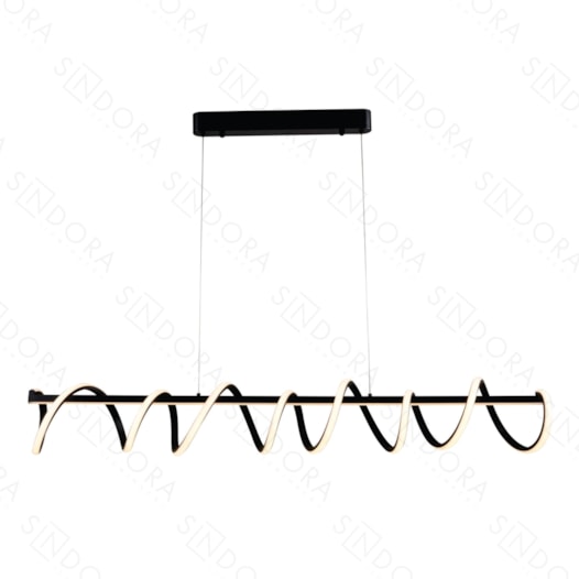 PENDENTE LED 3000K 125W BIVOLT 18X120X18CM METAL E SILICONE PRETO | SINDORA ILUMINAÇÃO DCD03066 PENDENTE LED 3000K 125W BIVOLT 18X120X18CM METAL E SILICONE PRETO | SINDORA ILUMINAÇÃO DCD03066