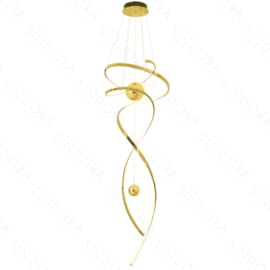 PENDENTE LED 3000K 150W BIVOLT Ø75X180CM INOX E SILICONE CHAMPANHE | SINDORA ILUMINAÇÃO DCD01278 PENDENTE LED 3000K 150W BIVOLT Ø75X180CM INOX E SILICONE CHAMPANHE | SINDORA ILUMINAÇÃO DCD01278