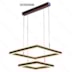 PENDENTE LED 3000K 160W BIVOLT 60X60CM METAL E ACRÍLICO MARROM | SINDORA ILUMINAÇÃO DCD03046 PENDENTE LED 3000K 160W BIVOLT 60X60CM METAL E ACRÍLICO MARROM | SINDORA ILUMINAÇÃO DCD03046