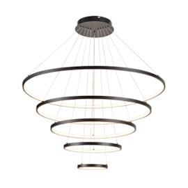 PENDENTE LED 3000K 188W BIVOLT Ø100CM METAL E SILICONE PRETO | SINDORA ILUMINAÇÃO DCD03014 PENDENTE LED 3000K 188W BIVOLT Ø100CM METAL E SILICONE PRETO | SINDORA ILUMINAÇÃO DCD03014